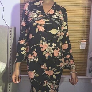 Floral and lace dress